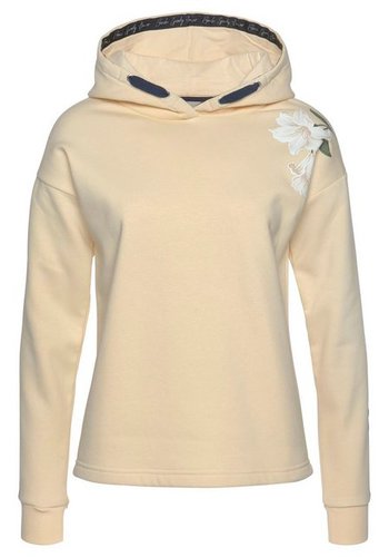 Bench. Kapuzensweatshirt mit Blumenprint und Logotapes, Loungeanzug, Hoodie
