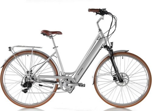ALLEGRO E-Bike »Invisible City Light Silver«, 7 Gang Shimano, Kettenschaltung, Heckmotor 250 W