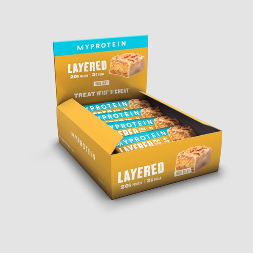 MyProtein Layered Protein Bar - 12 x 60g - Weiße Schokolade und Karamell