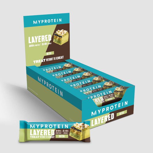 MyProtein Layered Protein Bar - 12 x 60g - Matcha