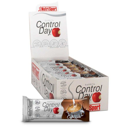 Nutrisport Control Day 44g 28 Units Coffee Energy Bars Box Weiß