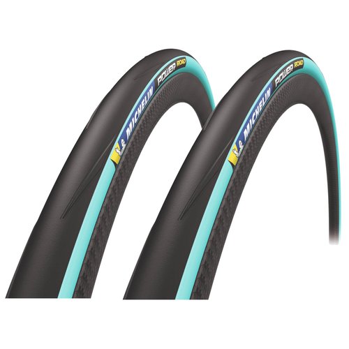 MICHELIN Michelin Power Road Clincher Tyre Twin Pack - 700c x 25mm - Blau