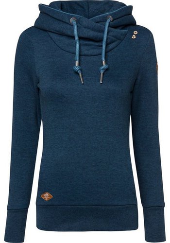 Ragwear Kapuzensweatshirt GRIPYBUTTON Sweater mit rustikalen Kordel-Akzenten