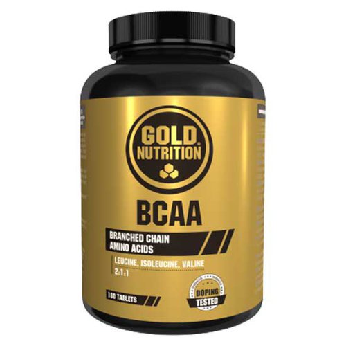 Gold Nutrition Bcaa 180 Units Neutral Flavour Schwarz