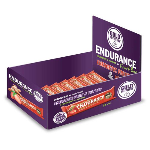 Gold Nutrition Endurance Fruit 40g 15 Units Strawberry And Almond Rot