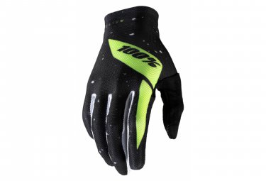 100 Percent lange handschuhe 100  celium 2 schwarz   neongelb