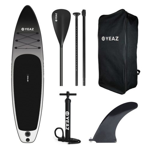 YEAZ Inflatable SUP-Board »BLACK SANDS BEACH - AQUATREK -«, (5 tlg), inkl. Alu-Paddel und Zubehör