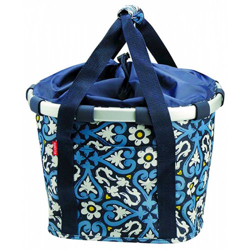 Rixen&kaul Floral 1 Klickfix Handlebar Bag 15l Blau