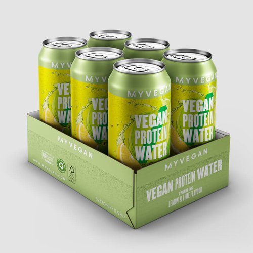 Myvegan Veganes Protein-Wasser mit Sprudel - Lemon Lime