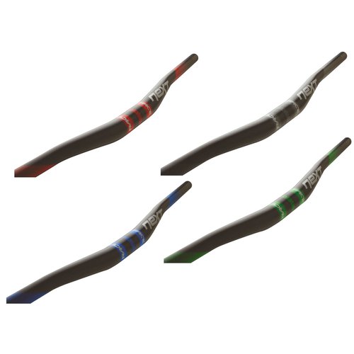 Race Face Next 31.8mm 3/4 Riser MTB Carbon Handlebars - Carbon/Red