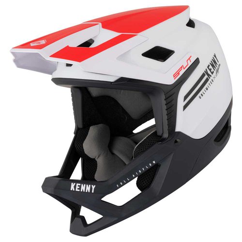 Kenny Split Downhill Helmet Rot,Weiß,Schwarz S