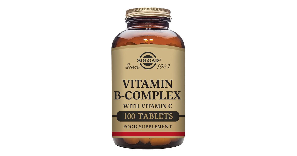 Solgar B-complex With Vitamin C Stress Formula 100 Units Braun,Weiß