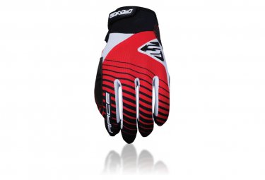 Five Gloves paar lange kinderhandschuhe five race rot   schwarz