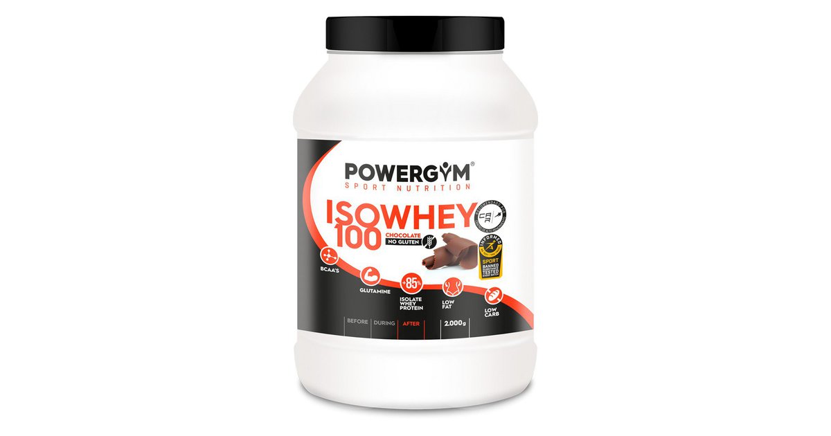 Powergym Iso Whey 100 1800g Chocolate Pulver