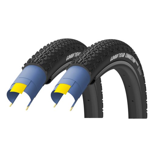 Goodyear Connector Ultimate A/T Tubeless Gravel Tyre Twin Pack - 700c x 40mm - Schwarz