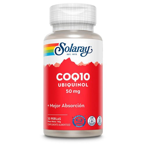 Solaray Ubiquinol Coq-10 50mgr 30 Units Rot,Weiß