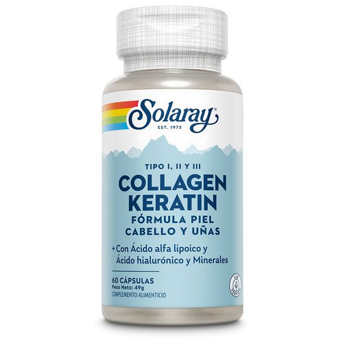 Solaray Collagen Keratin 60 Units Weiß