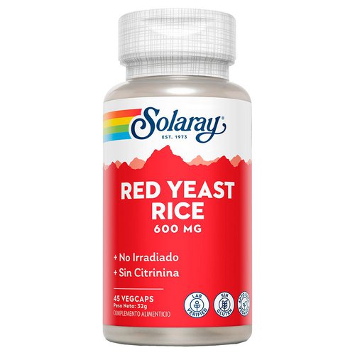 Solaray Red Yeast Rice 45 Units Rot,Weiß