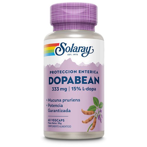 Solaray Dopabean 60 Units Weiß,Rosa