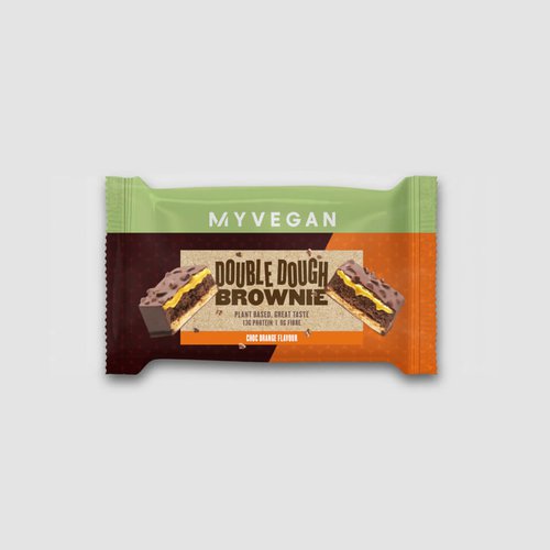 Myvegan Vegan Double Dough Brownie - 60g - Schokolade Orange