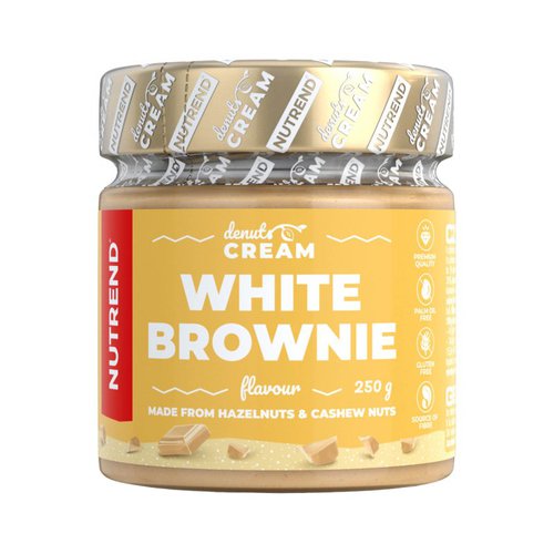 Nutrend Denuts Cream  250g  White Brownie 2760  pro 1 kg