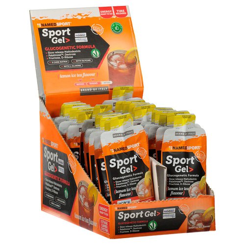 Named Sport Sport Energy Gels Box 25ml 32 Units Ice Tea Orange,Schwarz