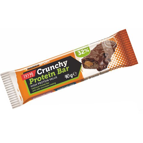Named Sport Crunchy Protein 40g 24 Units Choco And Brownie Energy Bars Box Durchsichtig