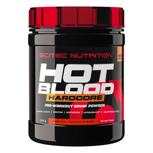 Scitec Hot Blood Hardcore  375g  Tropical Punch 7173  pro 1 kg