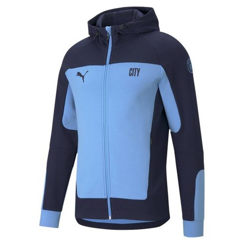 Puma Sweatjacke »Man City Evostripe Herren Fußball-Kapuzenjacke«