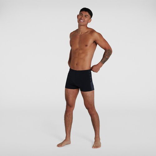 Speedo Herren Boom Logo Splice Aquashorts in Schwarz