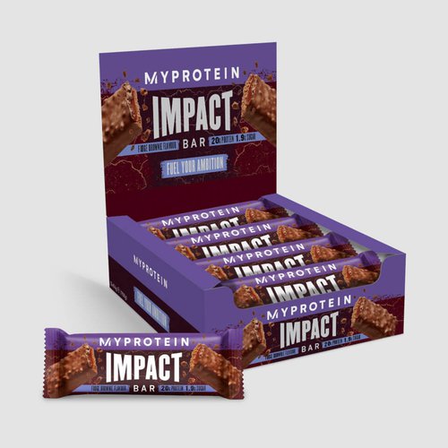 MyProtein Impact Proteinriegel - New Recipe - 12 Pack - Fudge brownie