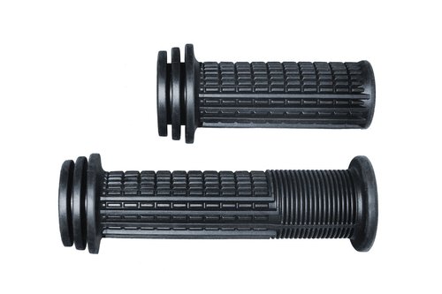 Natural Fit 22.2mm Kinder Fahrrad Griffe mit Prallschutz und Drehgriffschalter schwarz