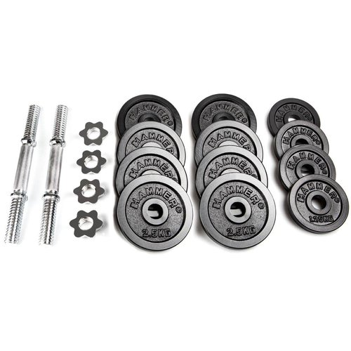 Hammer Hanteln und Gewichte Kurzhantel-Set 30 kg  Eisen