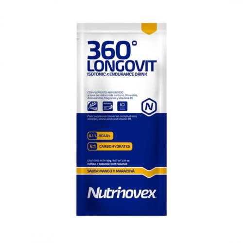 Nutrinovex Longovit 360 Mango Maracuya-Geschmack Getränk 12 Einzeldosen