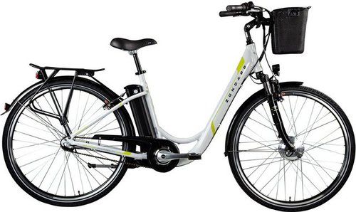 Zündapp E-Bike Cityrad Z510, 3 Gang Shimano Nexus SC-3C41 Schaltwerk, Nabenschaltung, Frontmotor, 374 Wh, Pedelec, Elektrofahrrad für Damen u. Herren