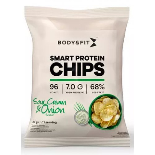 Body&Fit Smart Protein Chips  23g  Sour CreamOnion 6957  pro 1 kg