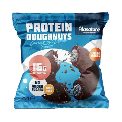 Alasature Protein Doughnuts  75g  CookiesnCream 3333  pro 1 kg