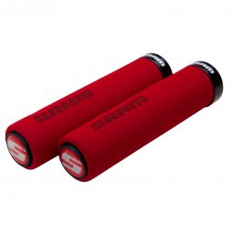 SRAM schaumstoffgriffe lock on rot   schwarz
