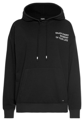 Buffalo Hoodie mit Statement Druck, Loungeanzug