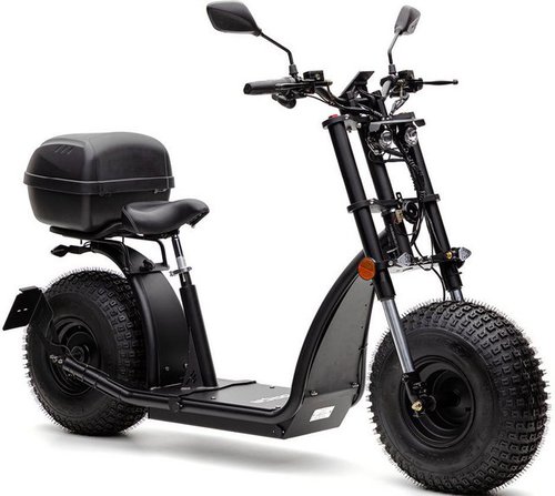 Forca E-Scooter Knumo 1500 Safety Plus 45 km/h, 45 km/h, inkl. Blinker + Gepcäck-Case + Lithium-Akku