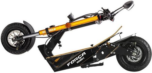 Forca E-Scooter »Bossman 1500 Safety Plus 45 km/h (inkl. Blinker + Gepcäck-Case + Lithium-Akku)«, 1500 W, 45 km/h