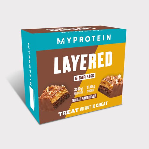 MyProtein Layered Protein Bar - 6 x 60g - Chocolate Peanut Pretzel