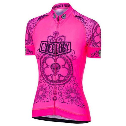Cycology Day Of The Living Short Sleeve Jersey Rosa XS Frau