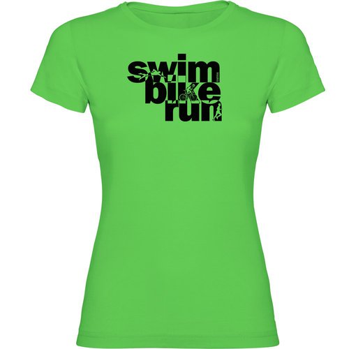 Kruskis Word Triathlon Short Sleeve T-shirt Grün S Frau