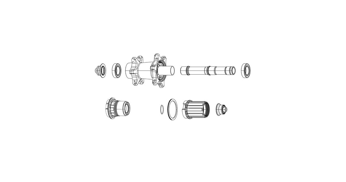SRAM Zipp Cognition V2 Qr Hub Axle End Cap Kit Schwarz
