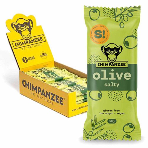 Chimpanzee Veganfree Gluten 50g Olive Proteinriegelbox 20 Einheiten