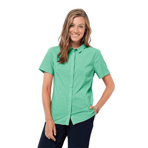 Jack Wolfskin JWP Shirt L Women Damen green Wanderbluse grün pacific