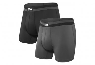 Saxx boxer packung mit 2 sport mesh schwarz grau