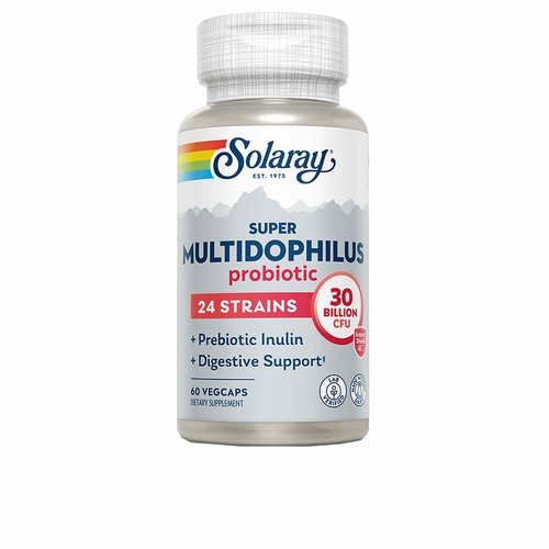 Solaray Super Multidophilus 24 Enzymes And Digestive Aids 60 Caps Durchsichtig