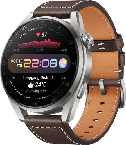 Huawei WATCH 3 Pro Classic Galileo-L40E Smartwatch (3,63 cm/1,43 Zoll, Harmony OS), 3 Jahre Herstellergarantie